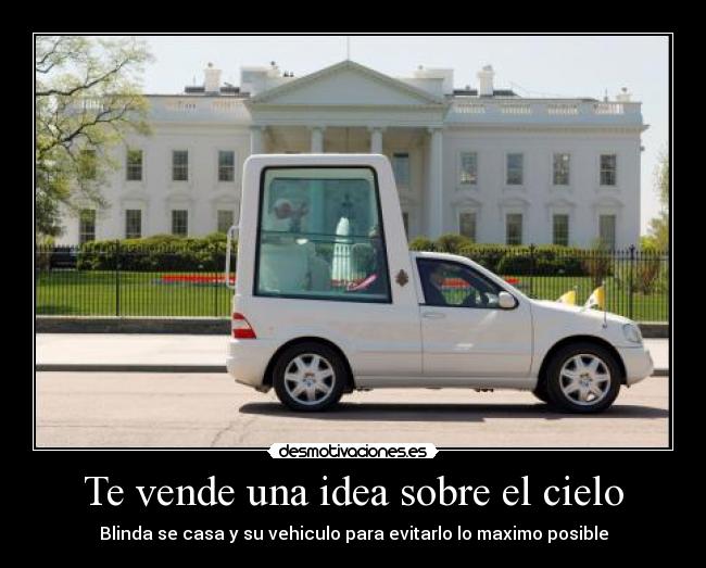 Te vende una idea sobre el cielo - Blinda se casa y su vehiculo para evitarlo lo maximo posible