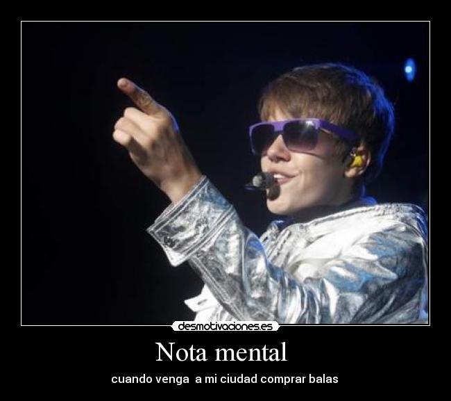 Nota mental  - cuando venga  a mi ciudad comprar balas 