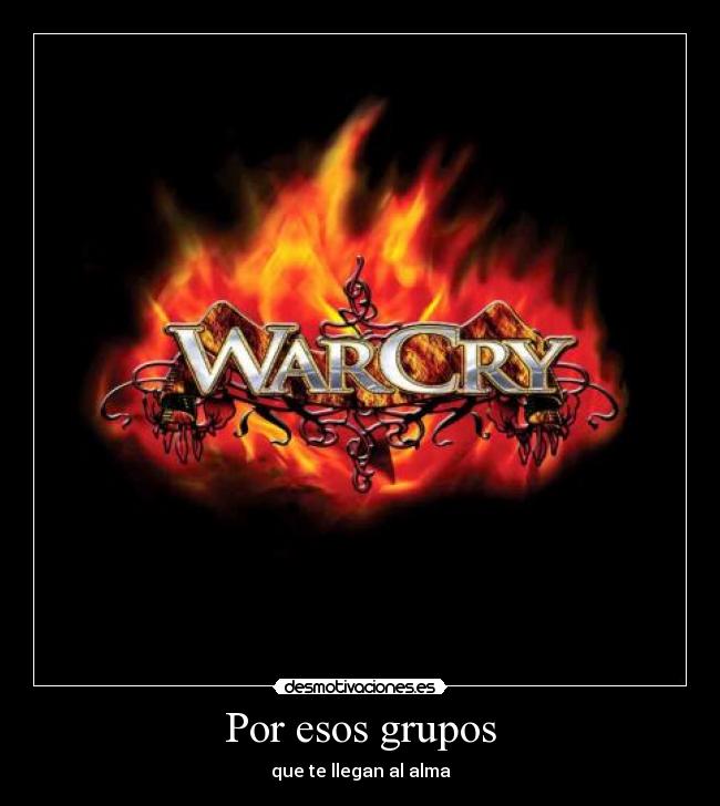 carteles musica warcry desmotivaciones