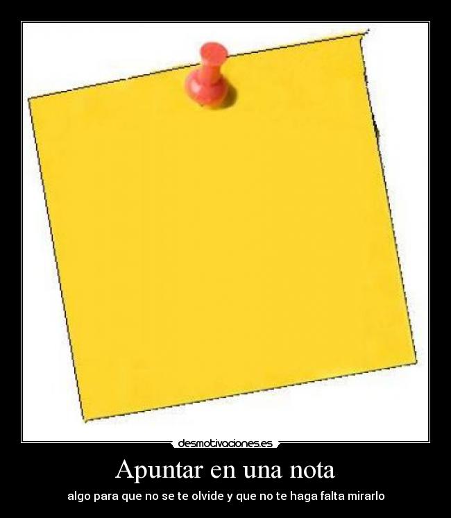 Apuntar en una nota -