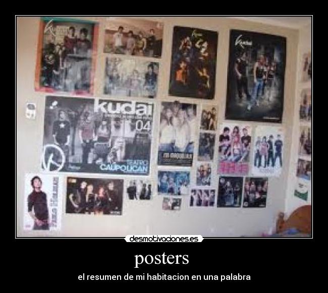 posters - el resumen de mi habitacion en una palabra
