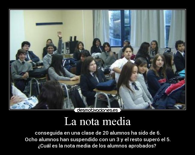 La nota media -