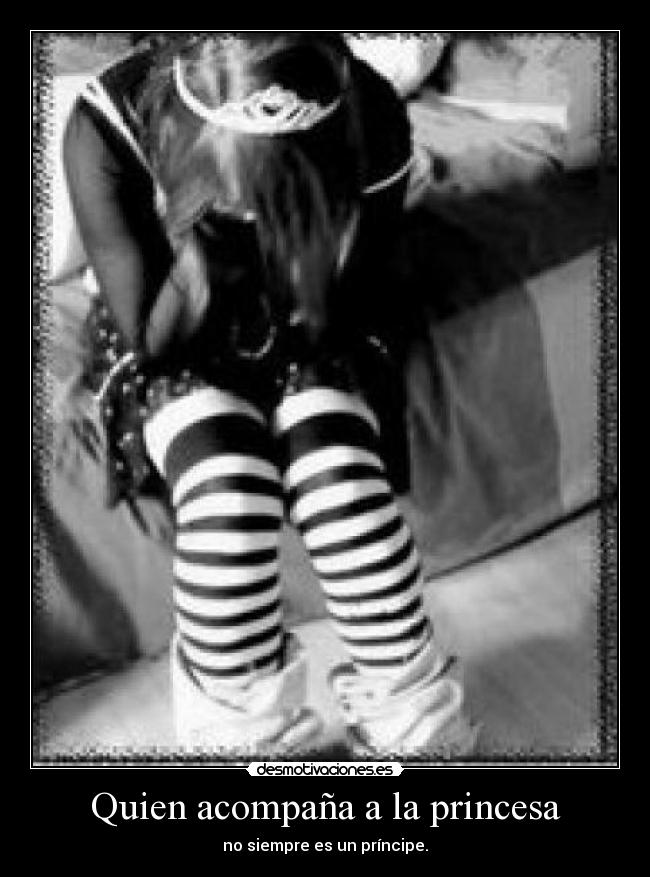 Quien acompaña a la princesa - no siempre es un príncipe.