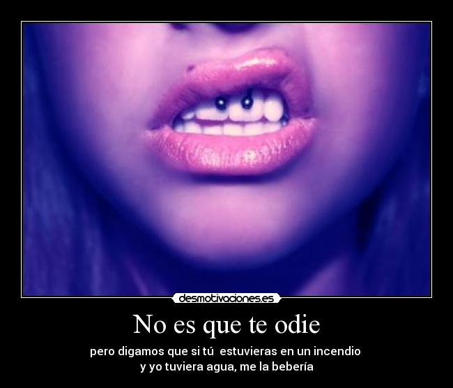 No es que te odie - 