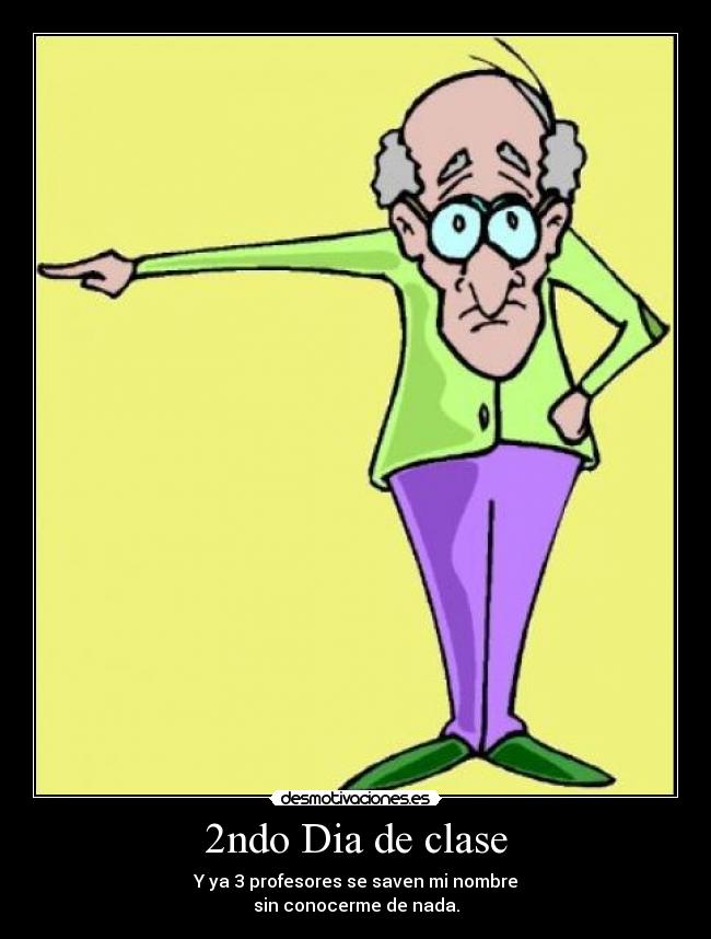 2ndo Dia de clase -
