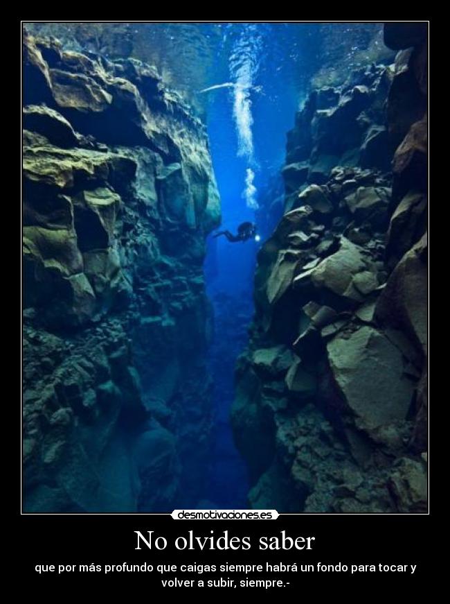 No olvides saber -