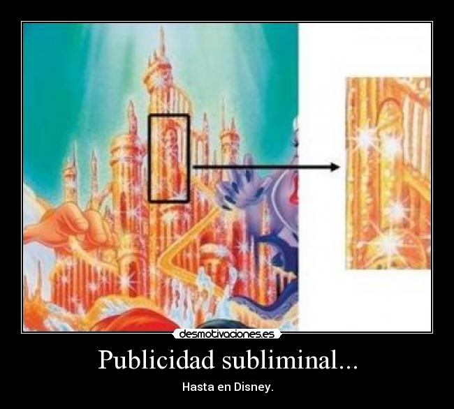 Publicidad subliminal... - Hasta en Disney.