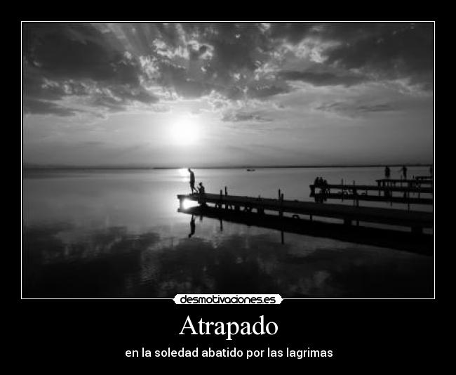 Atrapado - en la soledad abatido por las lagrimas