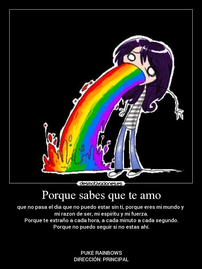 Porque sabes que te amo -