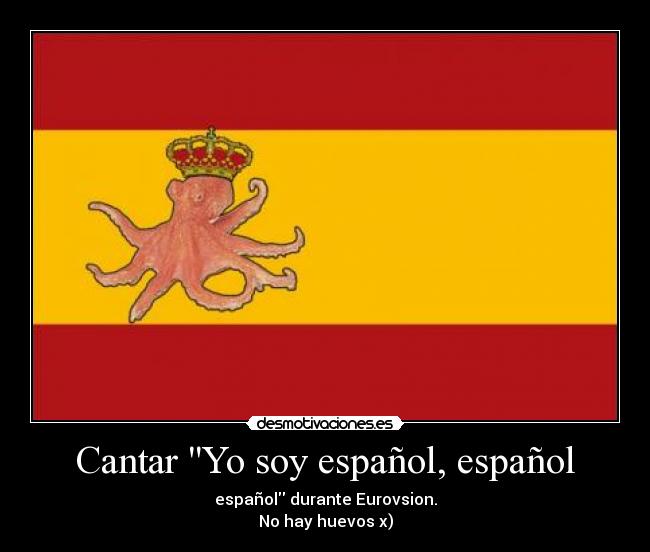 Cantar Yo soy español, español - 