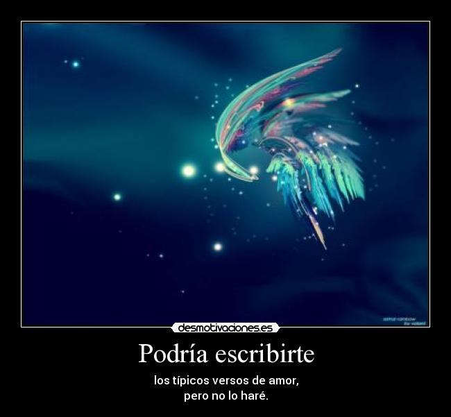 Podría escribirte -