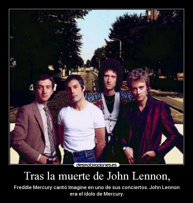 Tras la muerte de John Lennon, -