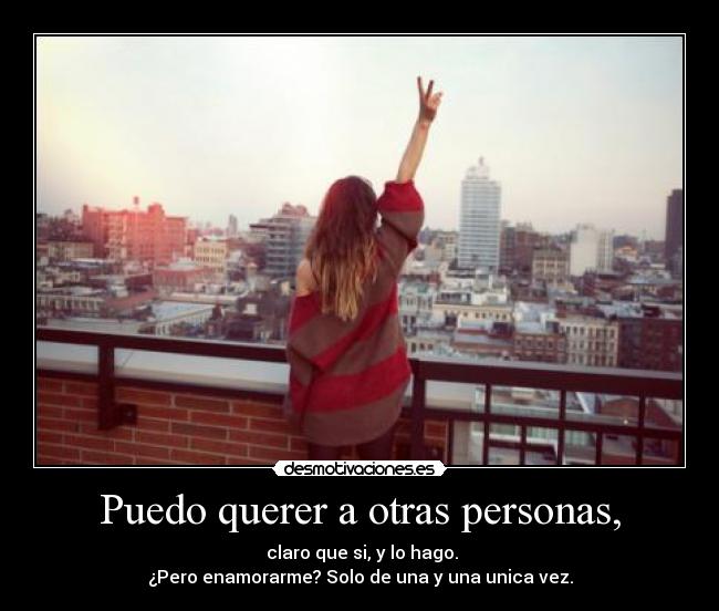 Puedo querer a otras personas, - 