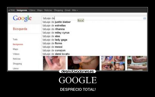 GOOGLE - DESPRECIO TOTAL!