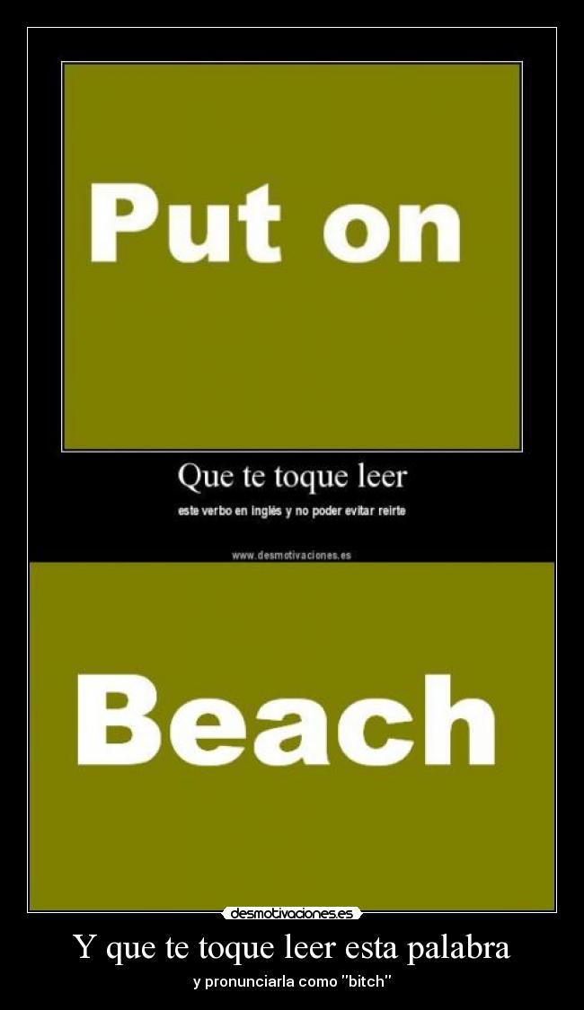 Y que te toque leer esta palabra - 