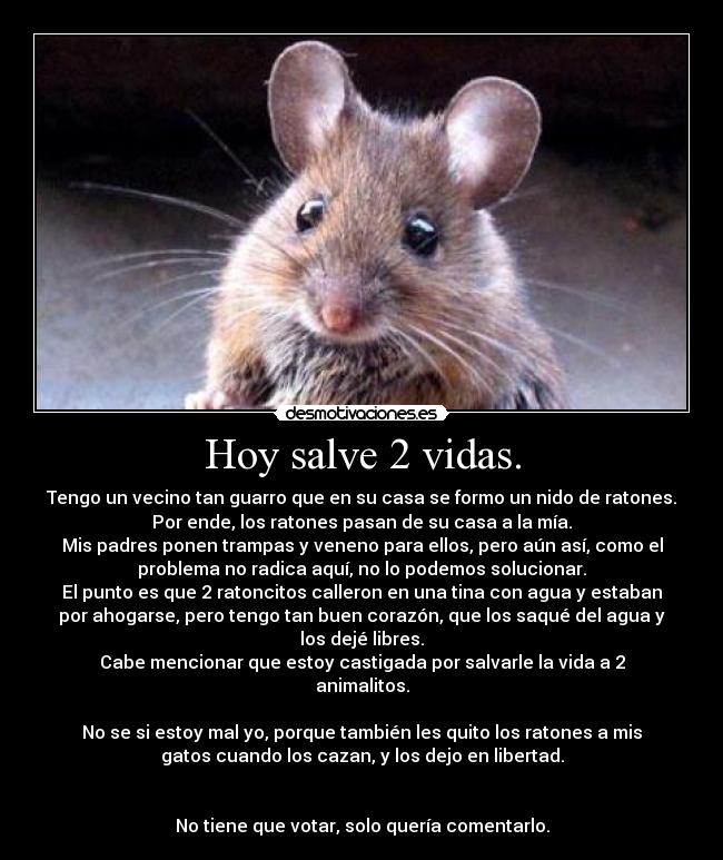 Hoy salve 2 vidas. - 