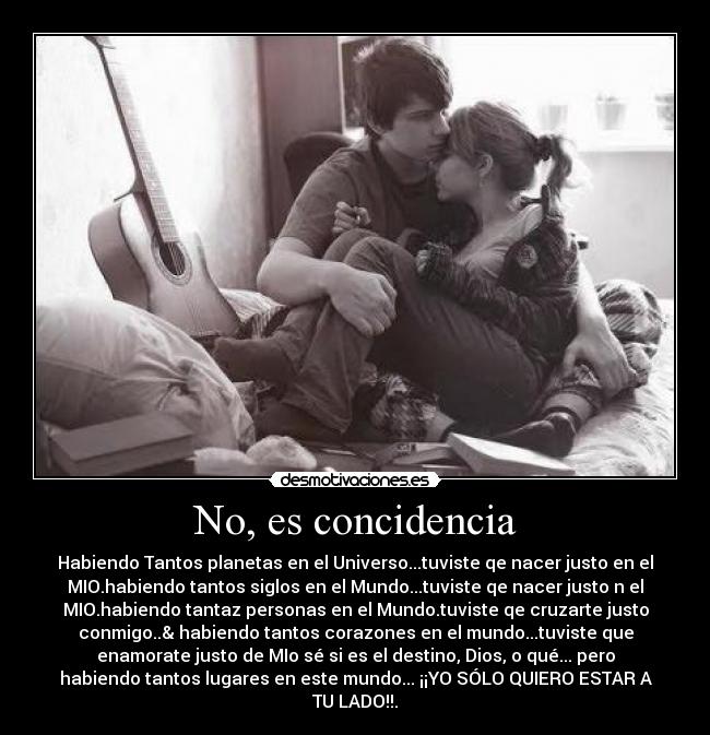 No, es concidencia - 