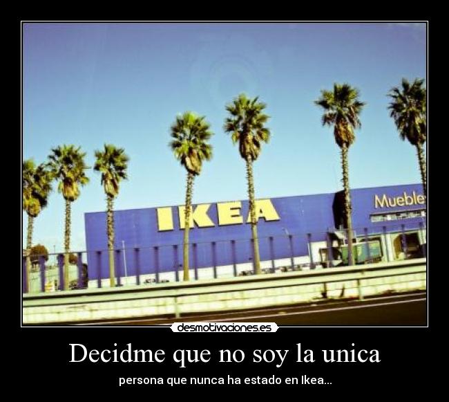 Decidme que no soy la unica - persona que nunca ha estado en Ikea...