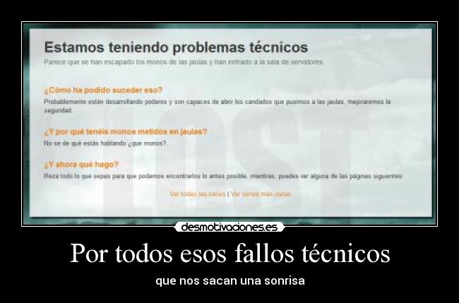 carteles fallos tecnicos desmotivaciones