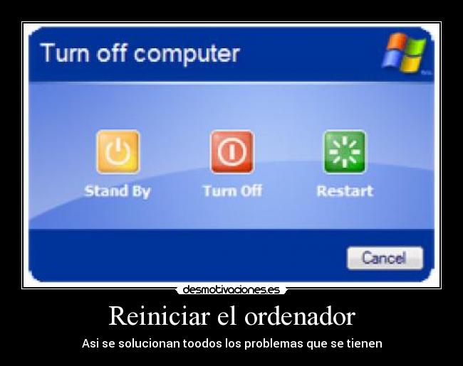 Reiniciar el ordenador - 