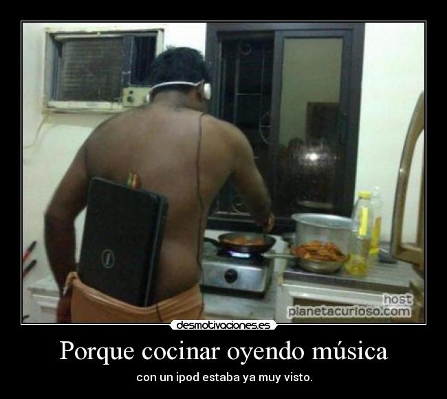 Porque cocinar oyendo música - 
