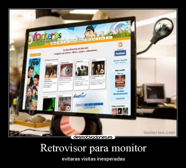 carteles retrovisor para monitor desmotivaciones