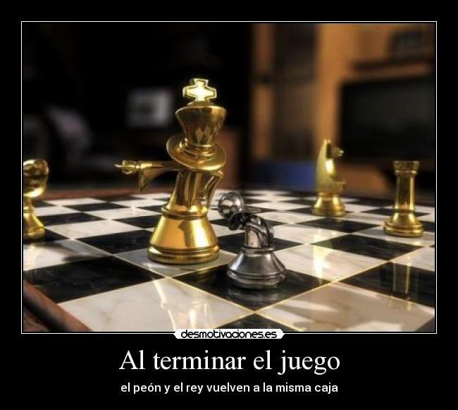 Al terminar el juego -