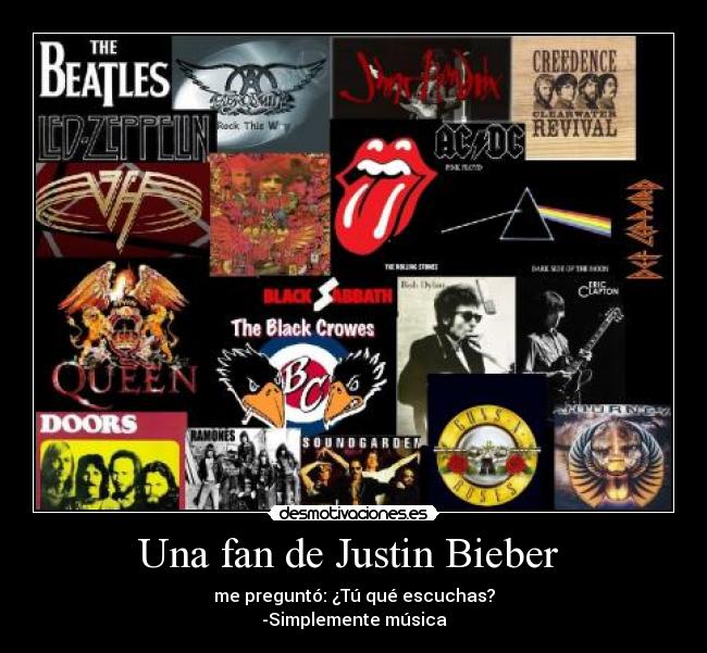 Una fan de Justin Bieber -