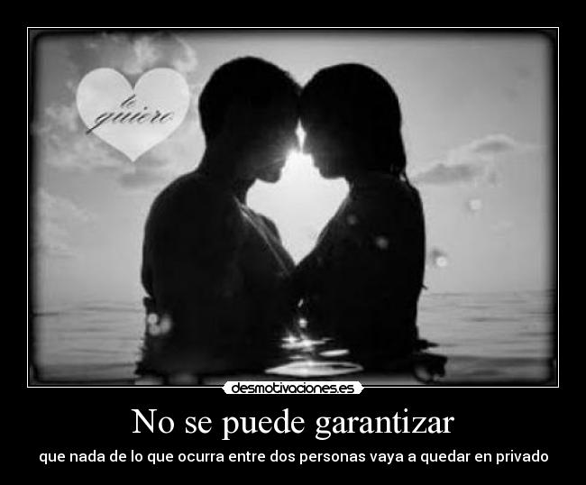 No se puede garantizar -