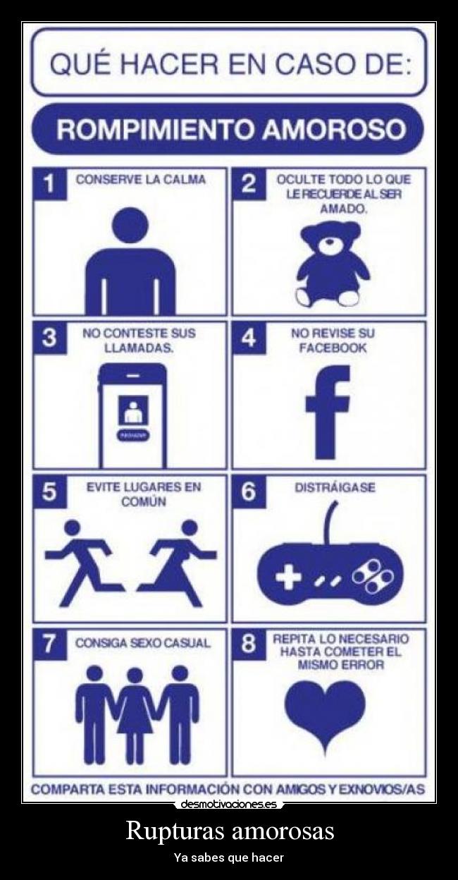 Rupturas amorosas -