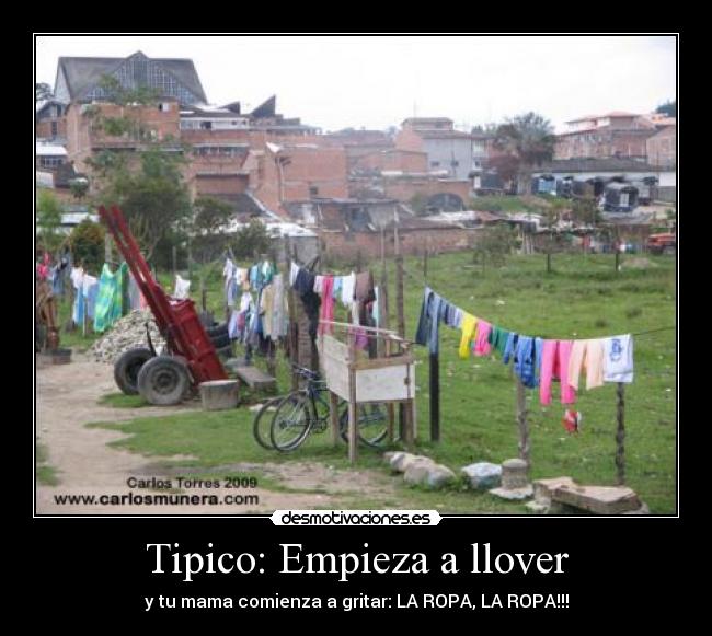 Tipico: Empieza a llover - 