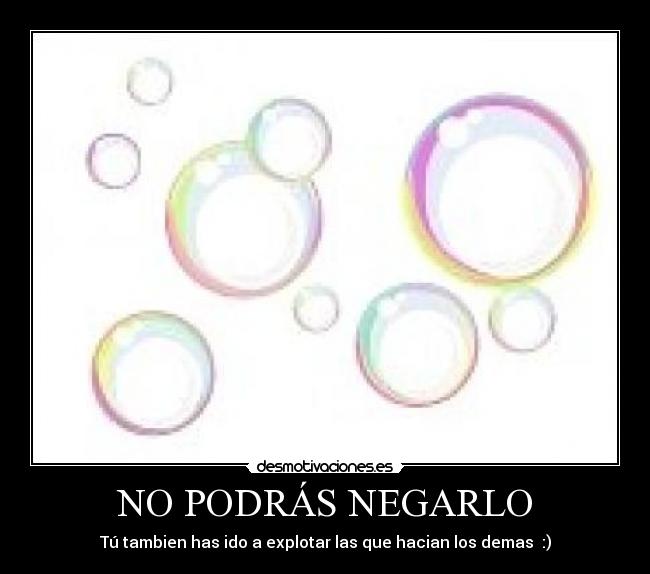 NO PODRÁS NEGARLO -