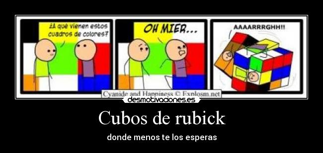 Cubos de rubick - donde menos te los esperas