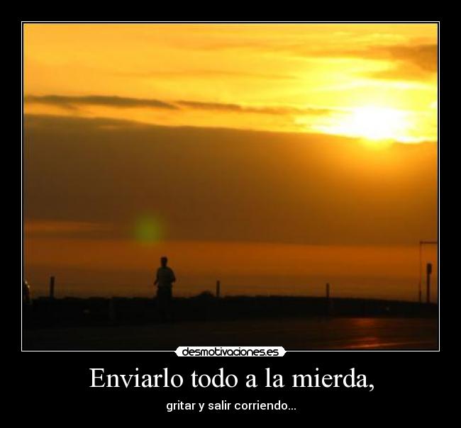 carteles mierdda gritar salir desmotivaciones