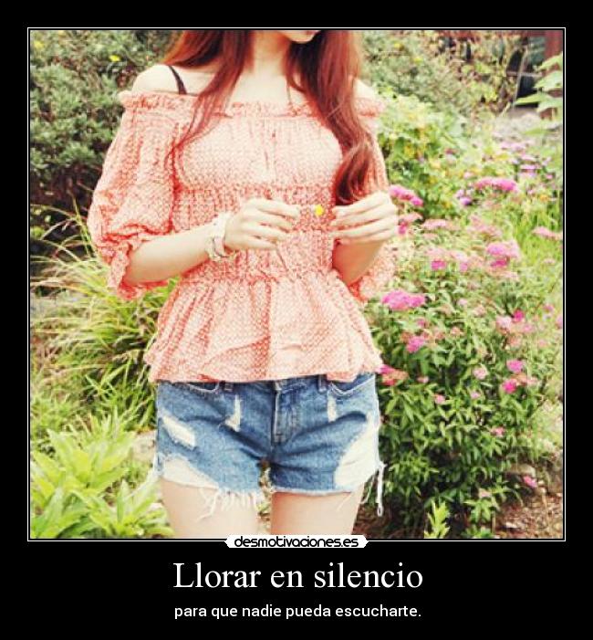 Llorar en silencio -