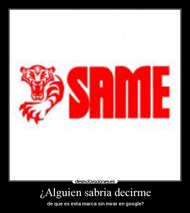 ¿Alguien sabria decirme - de que es esta marca sin mirar en google?