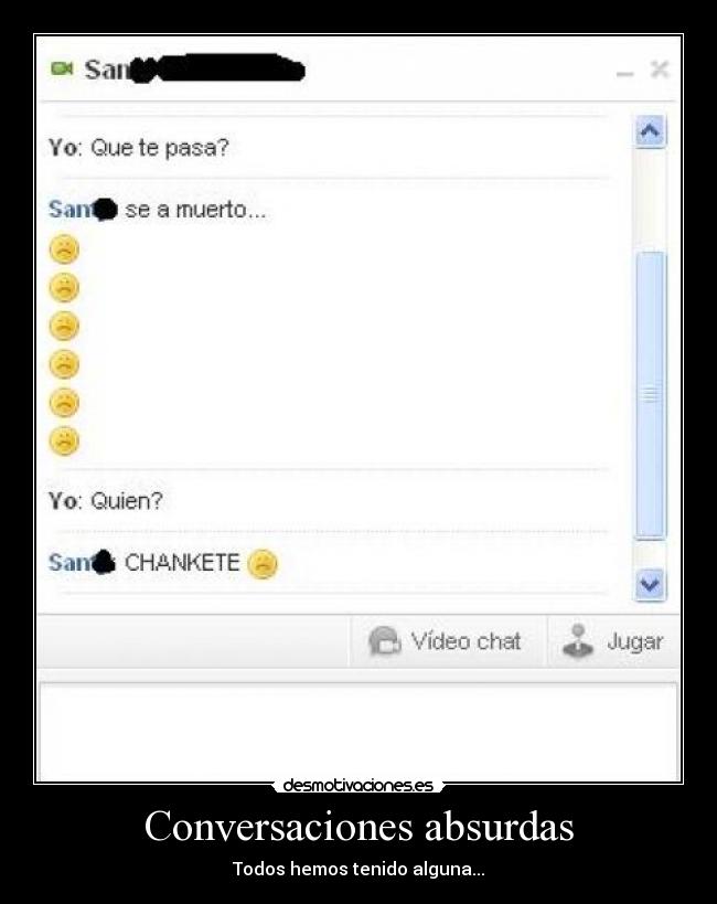 Conversaciones absurdas -