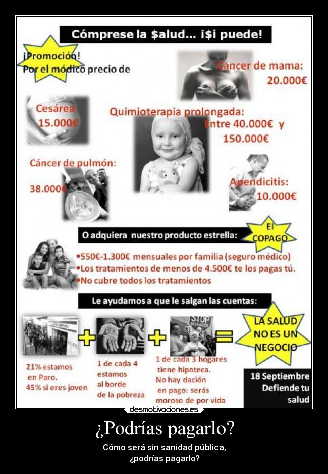 carteles sin sanidad publica septiembre defiende salud desmotivaciones