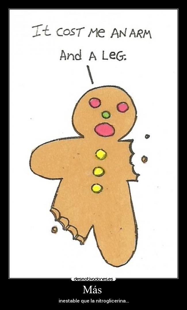 Más - inestable que la nitroglicerina...