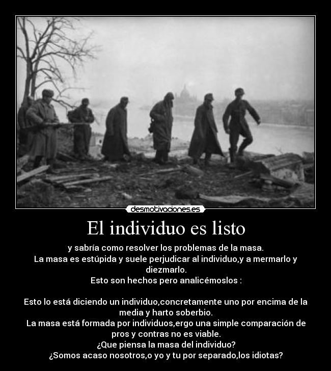 El individuo es listo - 