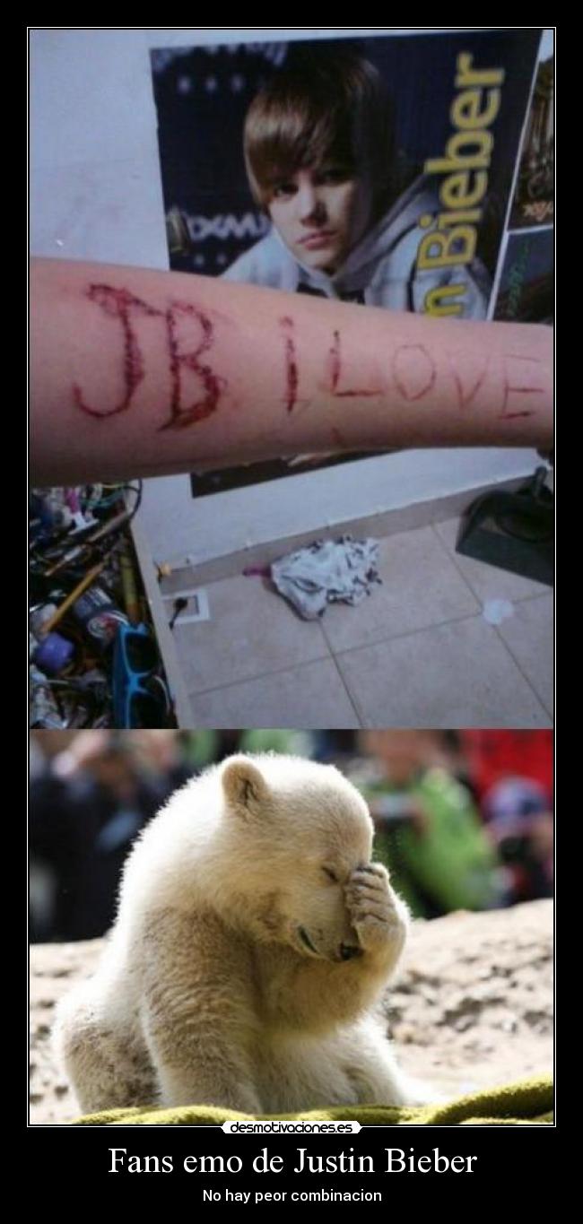 Fans emo de Justin Bieber -
