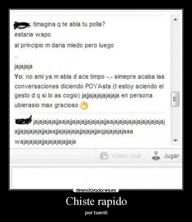 Chiste rapido - por tuenti