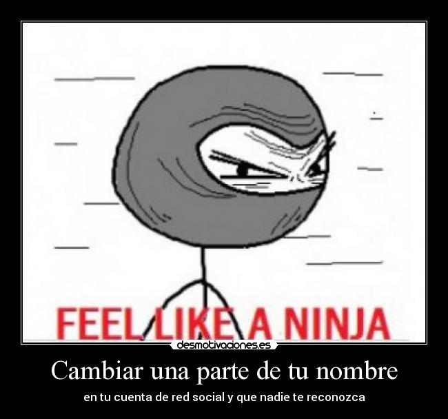 Cambiar una parte de tu nombre -