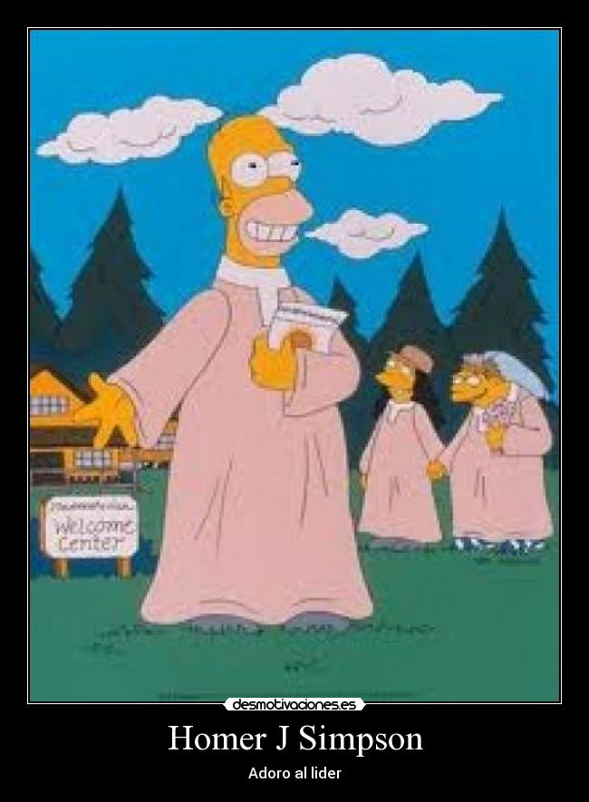 Homer J Simpson - Adoro al lider
