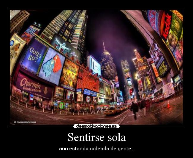 Sentirse sola - 