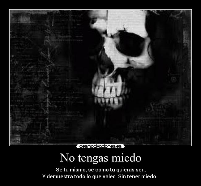 No tengas miedo -