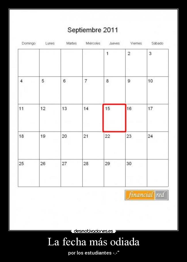 La fecha más odiada -