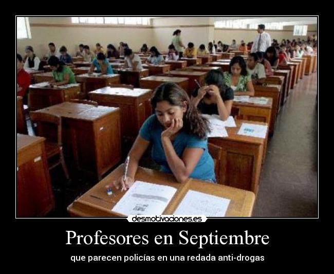 Profesores en Septiembre -