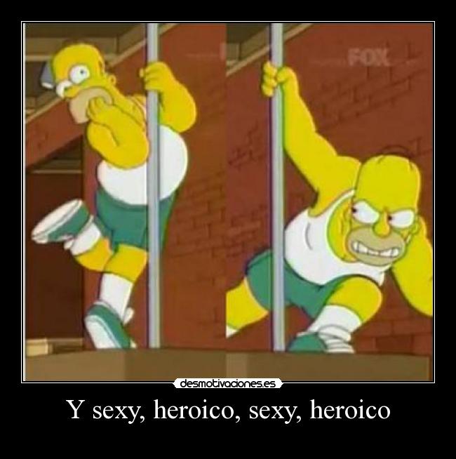 carteles los simpsons sexy heroico desmotivaciones
