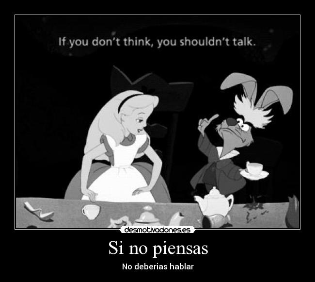 Si no piensas - 